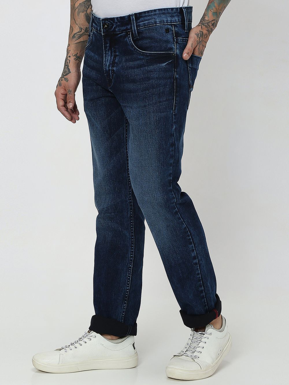 Indigo Blue Narrow Fit Originals Stretch Jeans