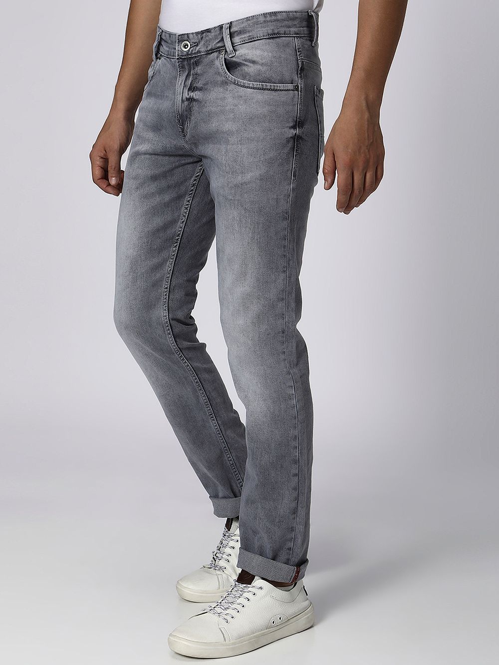 Grey Narrow Fit Originals Stretch Jeans
