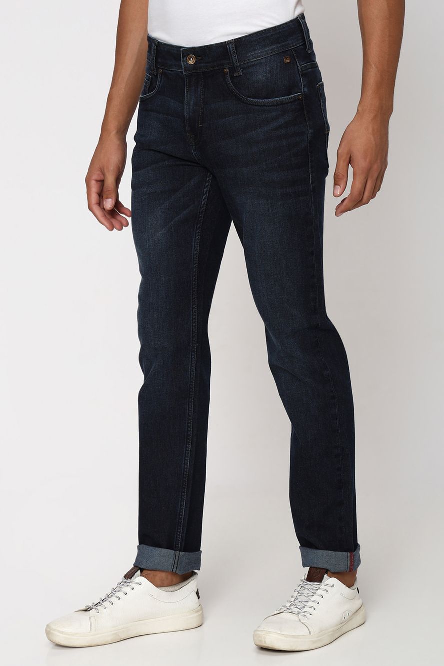 Deep Indigo Blue Narrow Fit Originals Stretch Jeans