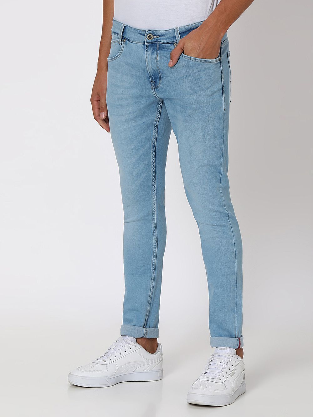 Light Blue Skinny Fit Originals Stretch Jeans