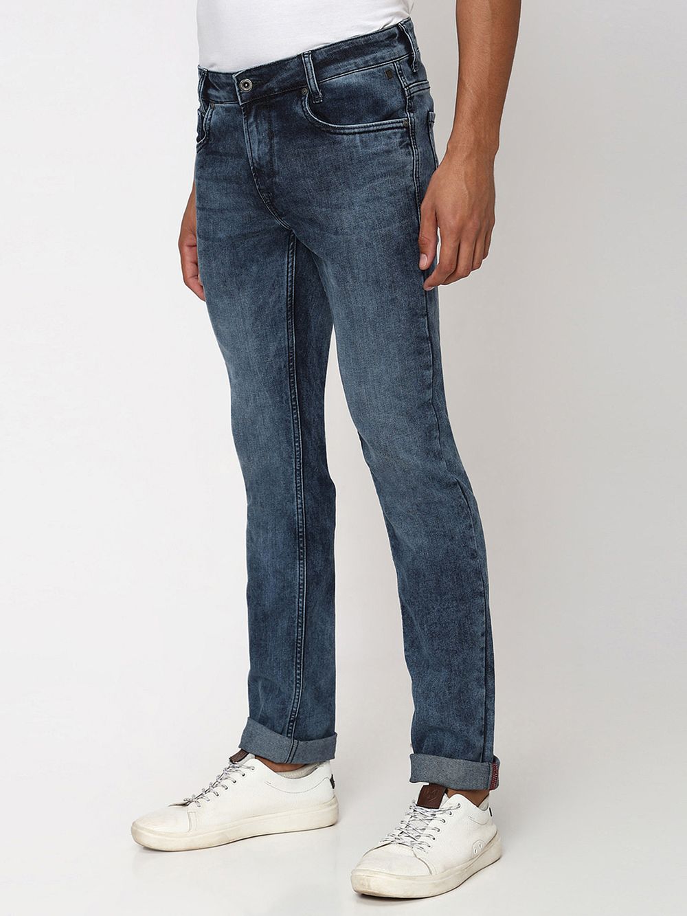 Blue Grey Super Slim Fit Originals Stretch Jeans