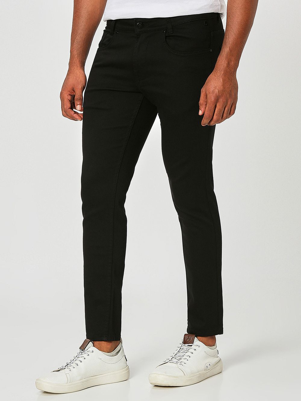 Jet Black Ankle Length Originals Stretch Jeans