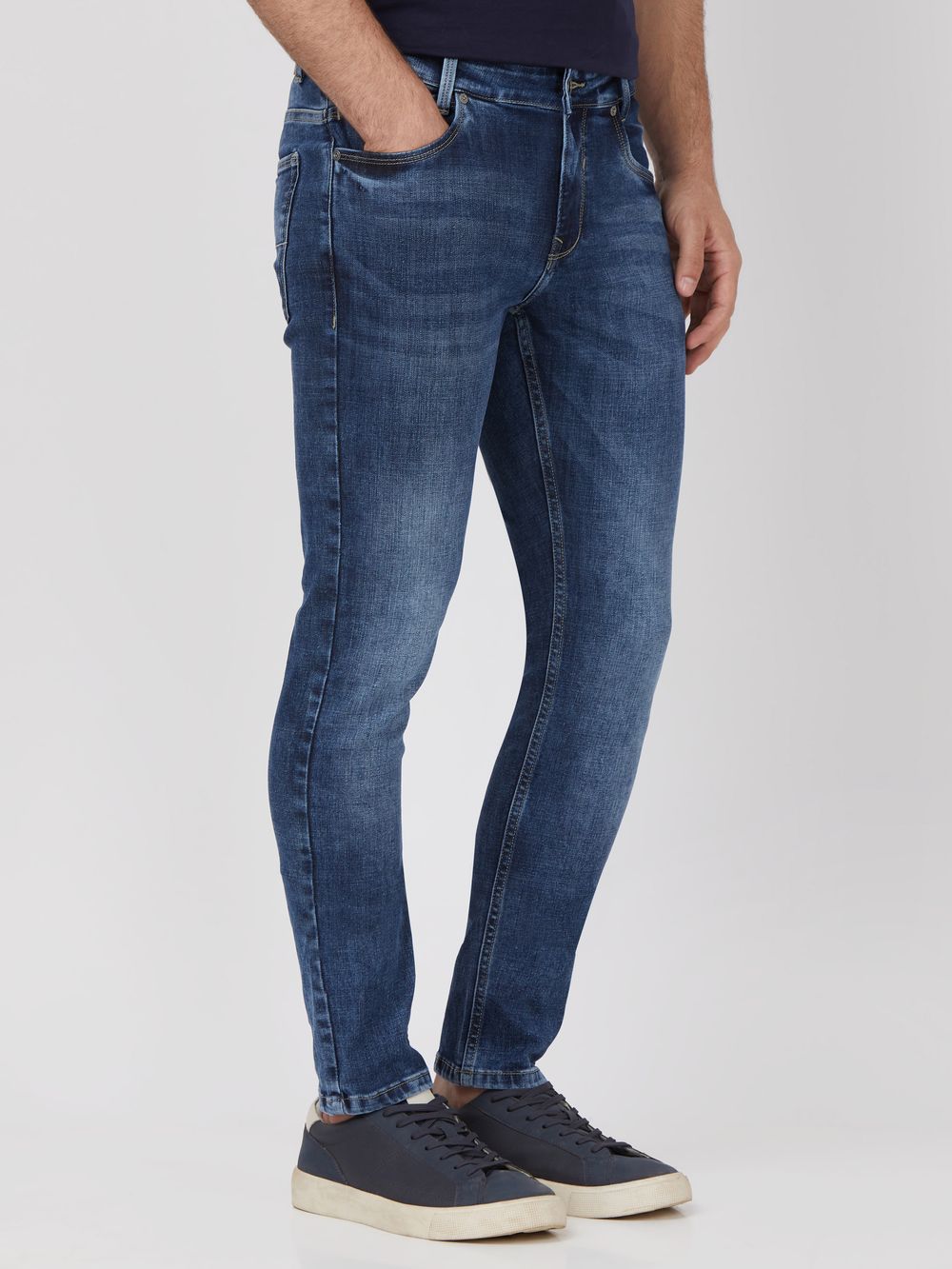 Blue Black Skinny Fit Originals Stretch Jeans