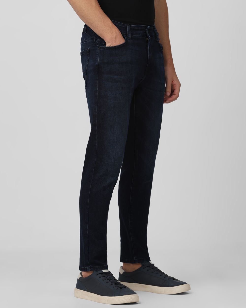 Blue Black Ankle Length Originals Stretch Jeans