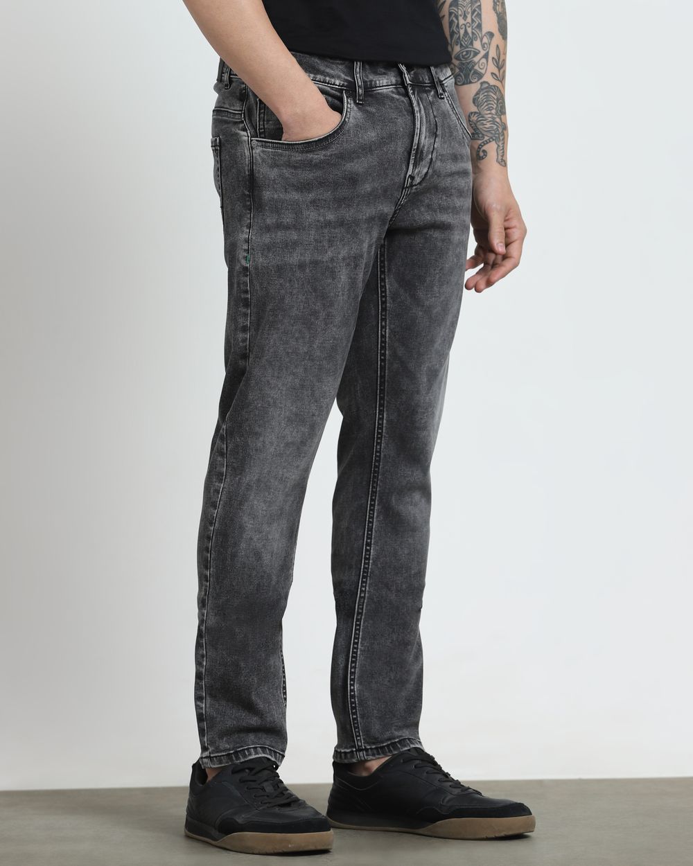 Charcoal Skinny Fit Jeans
