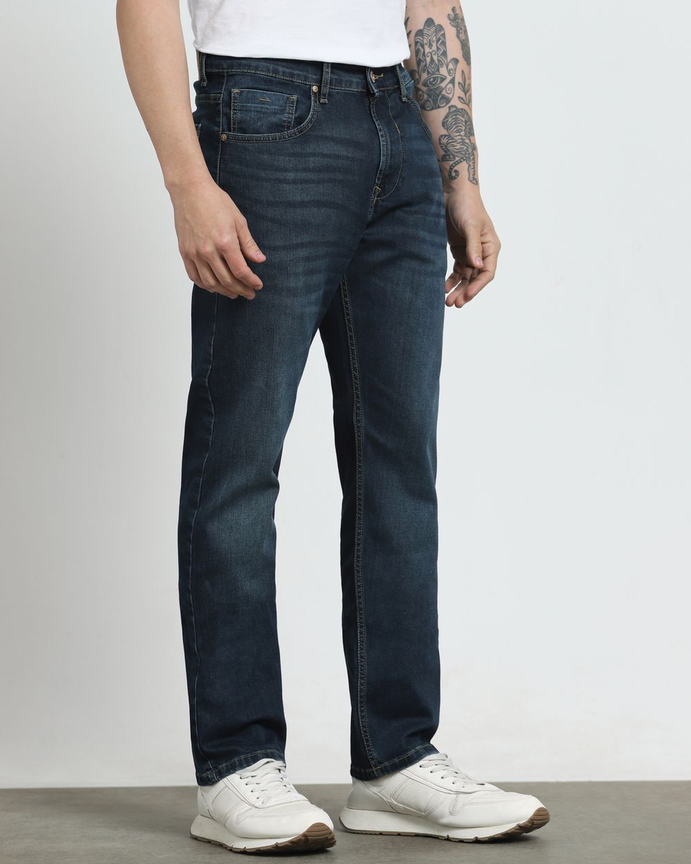 Dark Indigo Blue Super Slim Fit Jeans