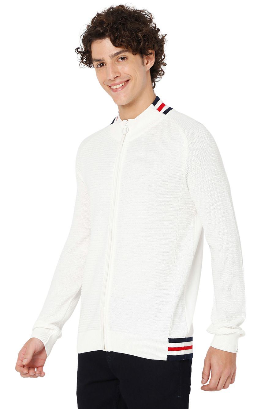 Zip Thru Sporty Sweater