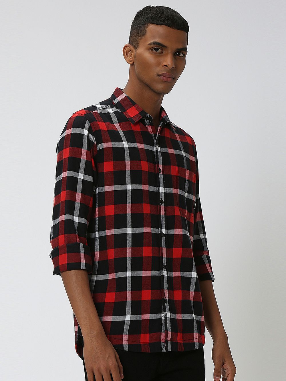 Red & Black Large Check Shirt