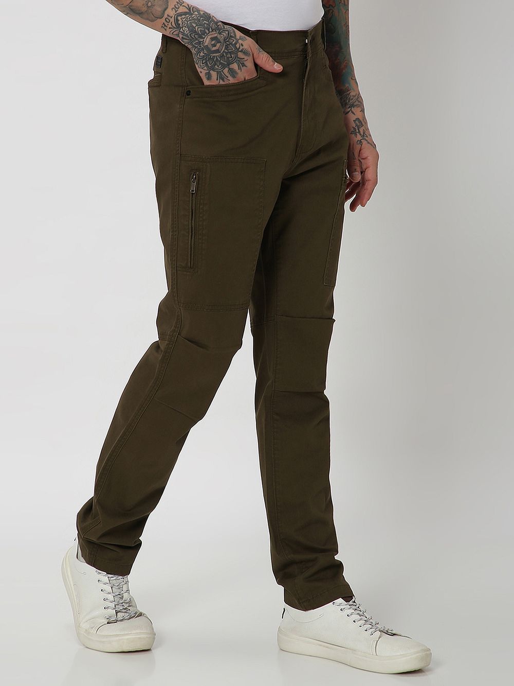 Olive Sport Fit Cargos