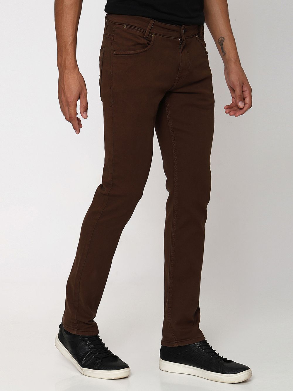 Brown Super Slim Fit Superstretch Coloured Jeans