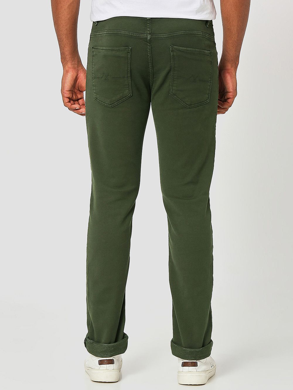 Olive Super Slim Fit Superstretch Coloured Jeans