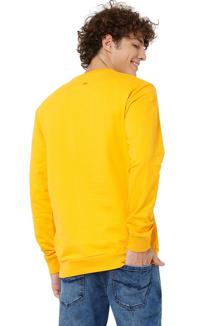 Mustard Embroidered Sweatshirt