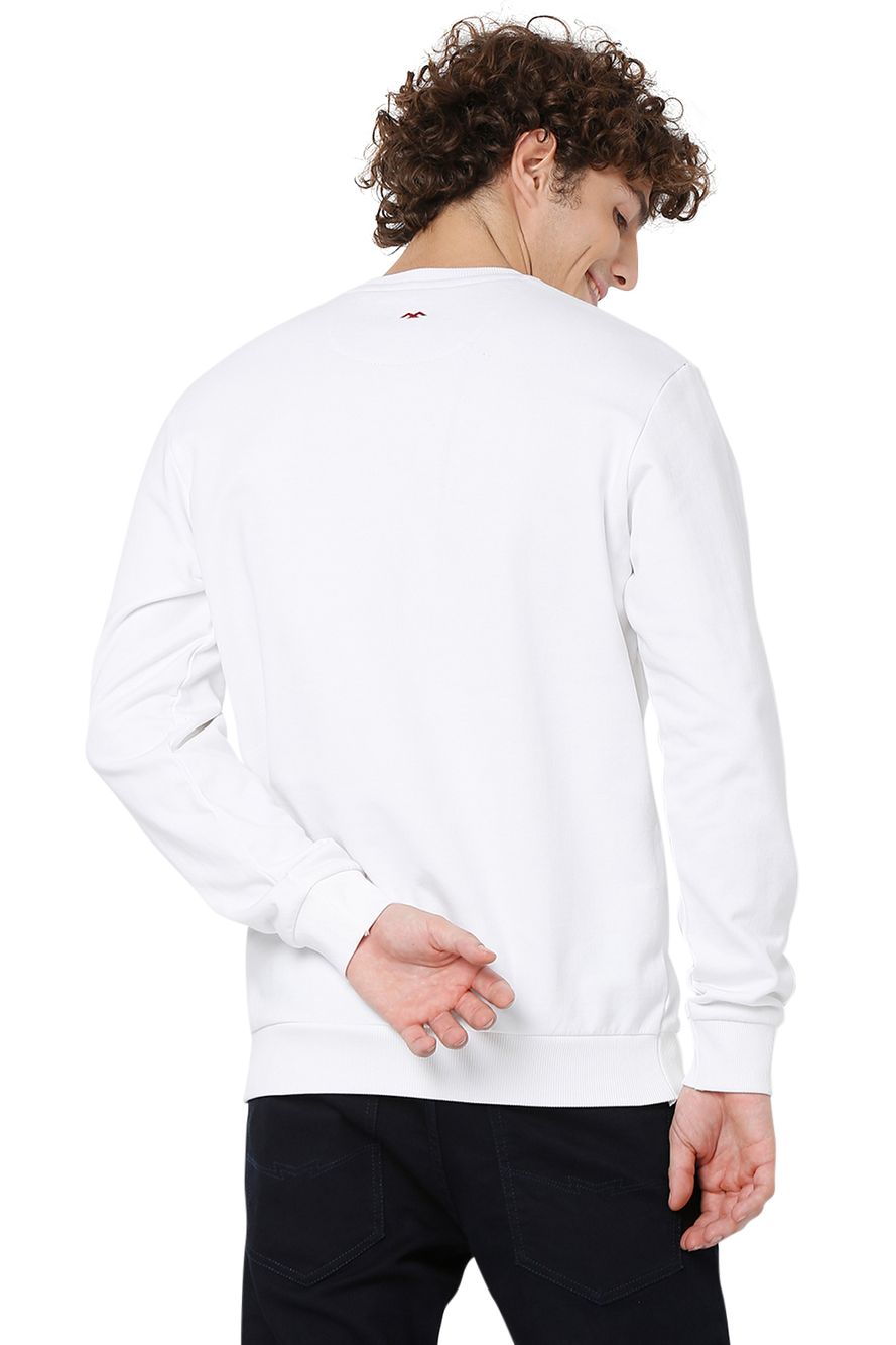 Off White Applique Sweatshirt