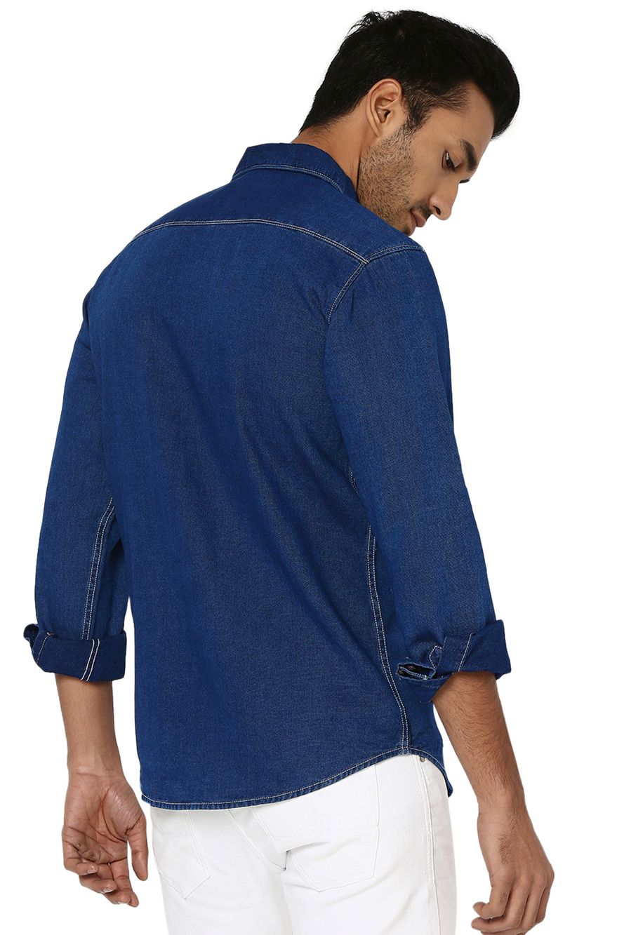 Indigo Blue Denim Shirt
