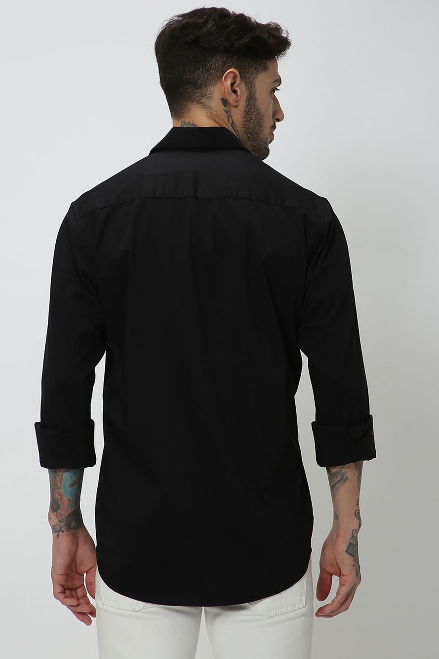 Black Lightweight Stretch Shirt