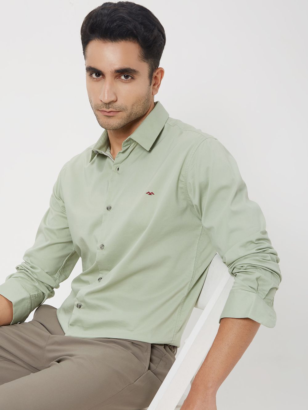 Light Olive Lightweight Stretch Shirt