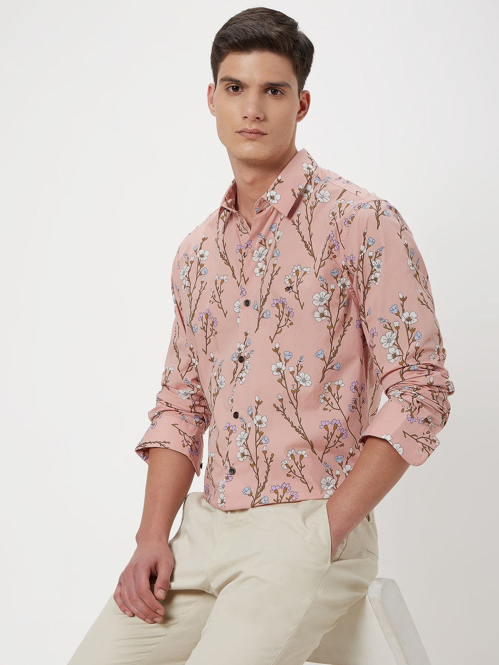 Pink Digital Print Shirt