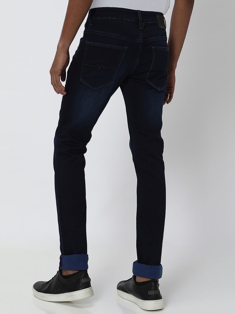 Deep Indigo Blue Super Slim Fit Denim Deluxe Stretch Jeans