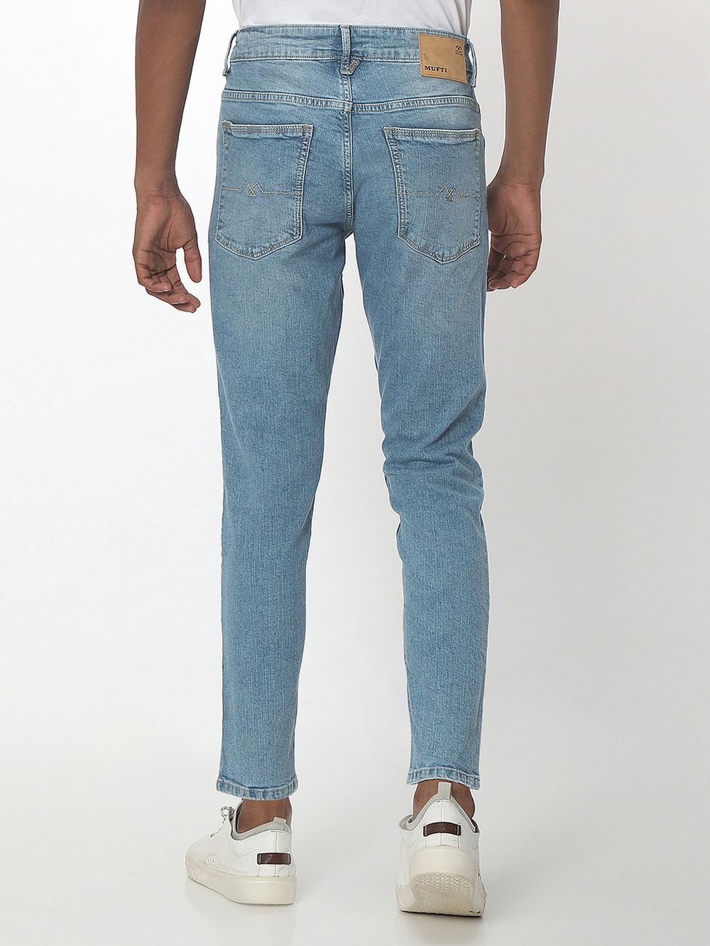 Light Blue Ankle Length Originals Stretch Jeans