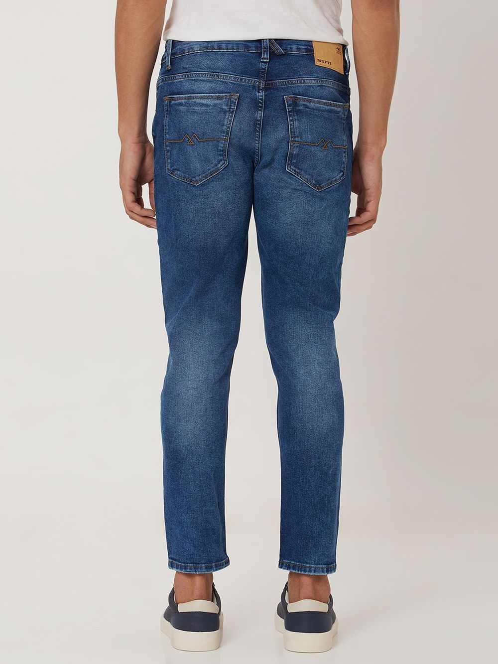 Mid Blue Ankle Length Originals Stretch Jeans