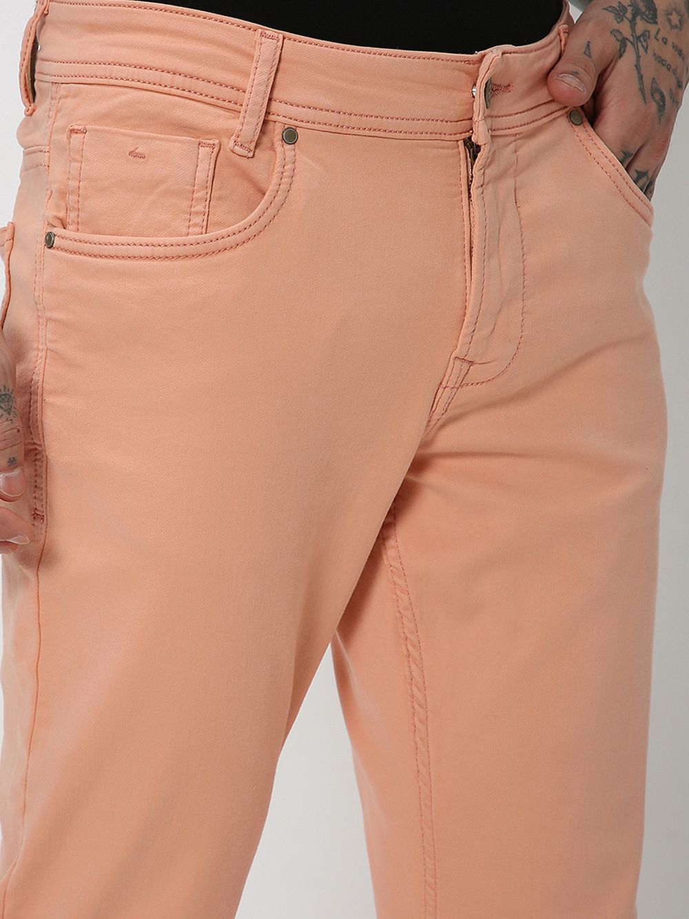 Pink Super Slim Fit Superstretch Coloured Jeans