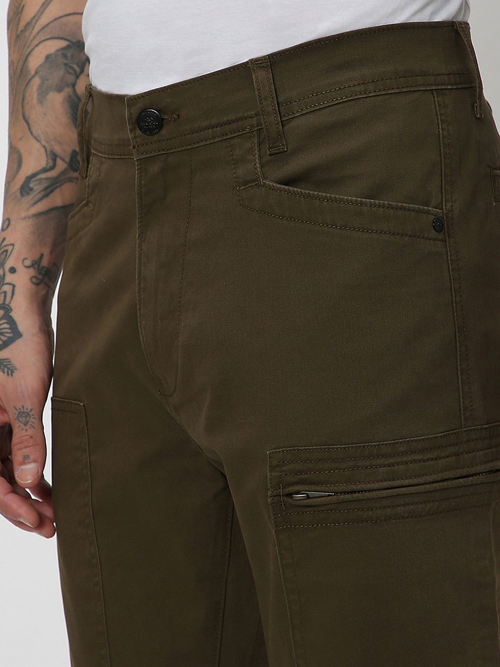 Olive Sport Fit Cargos