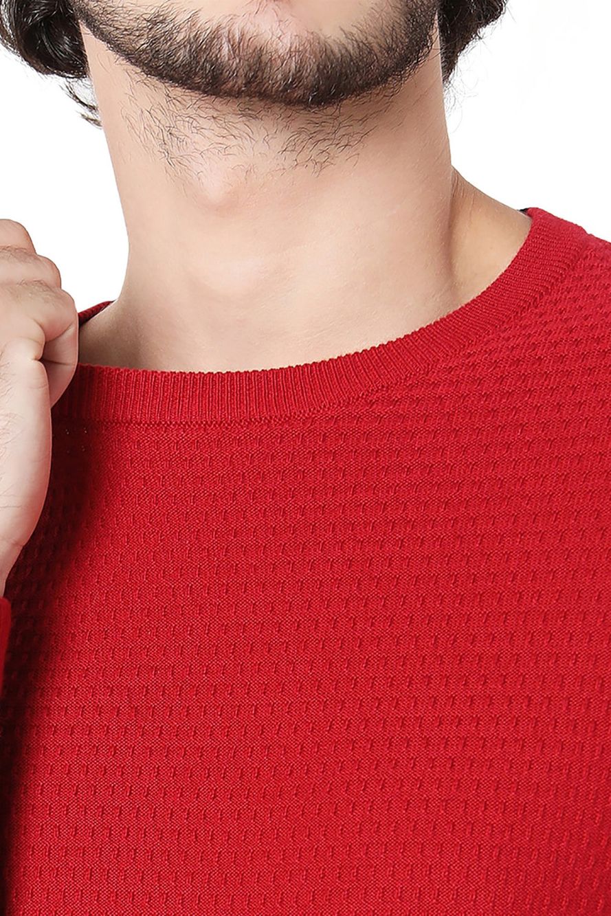 Textured Cotton Sweater