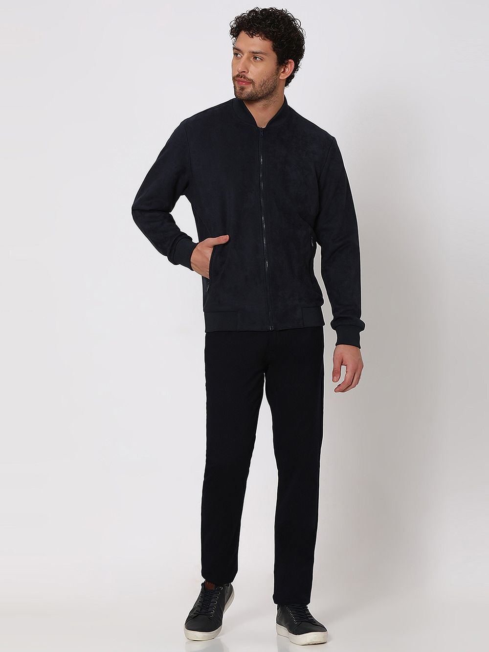 Navy Slim Fit Jacket