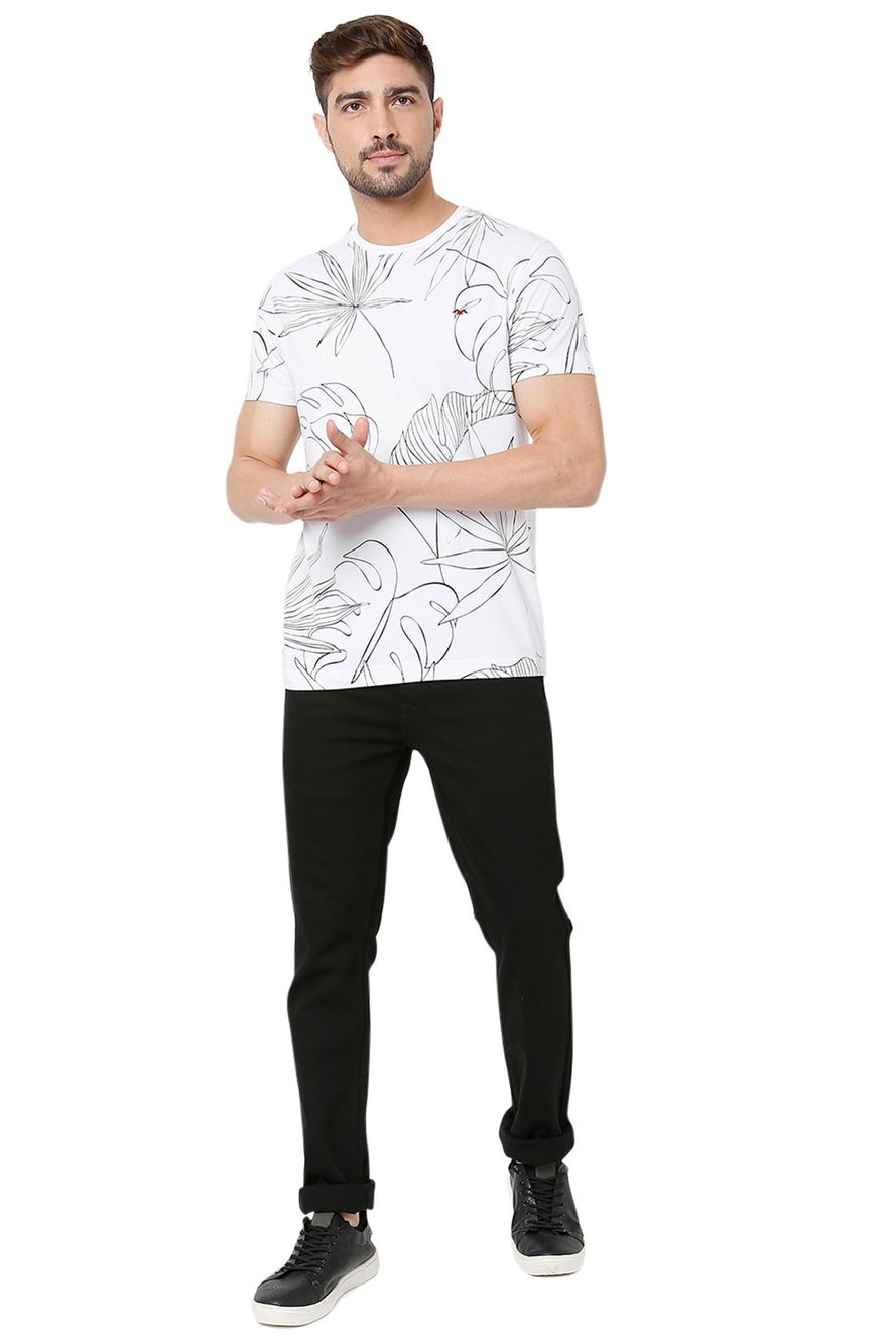 White Leaf Graphic Tee