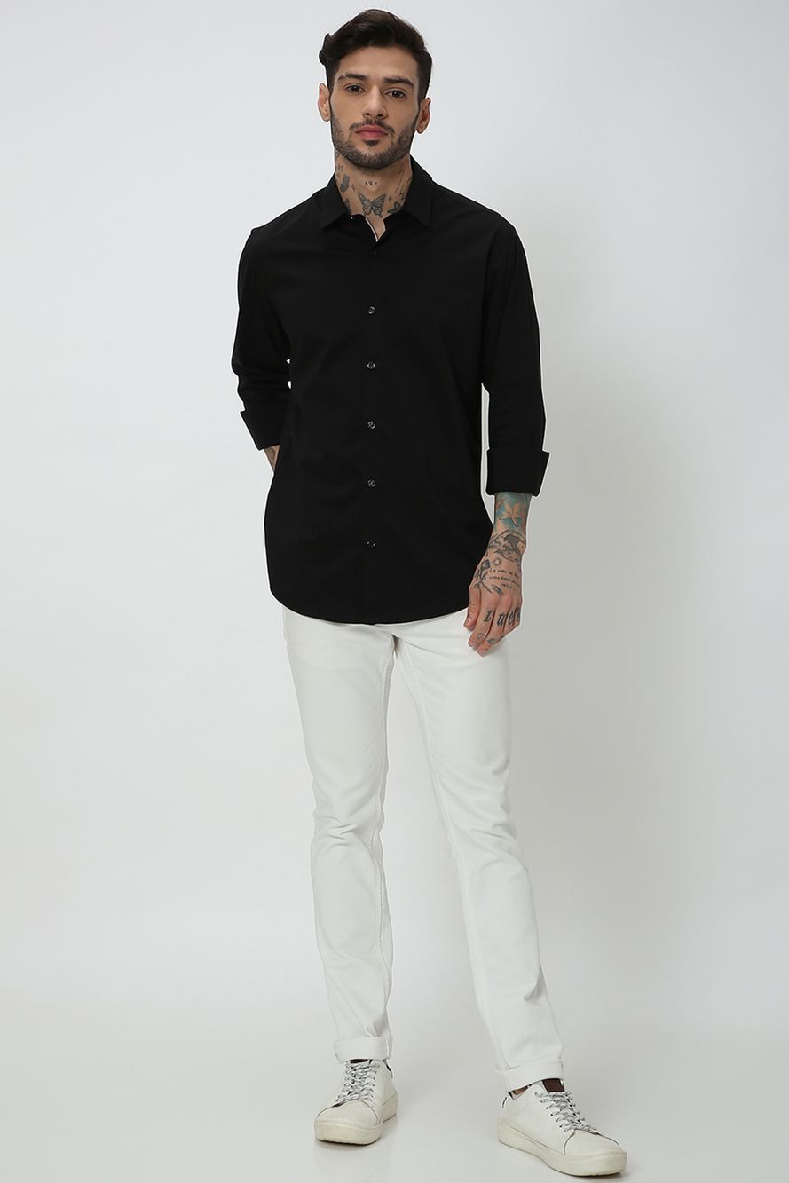 Black Lightweight Stretch Shirt