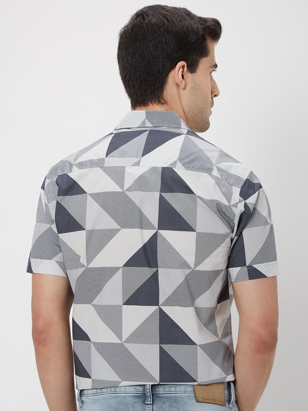 Grey Digital Print Shirt