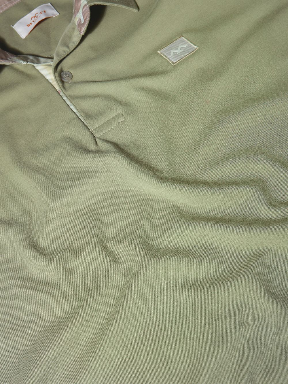 Light Olive Plain Plain Slim Fit Casual Polo