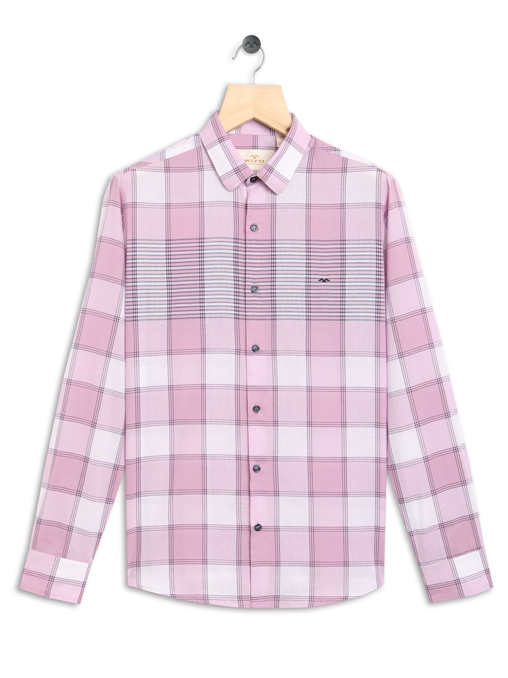 Pink & White Placement Check Shirt