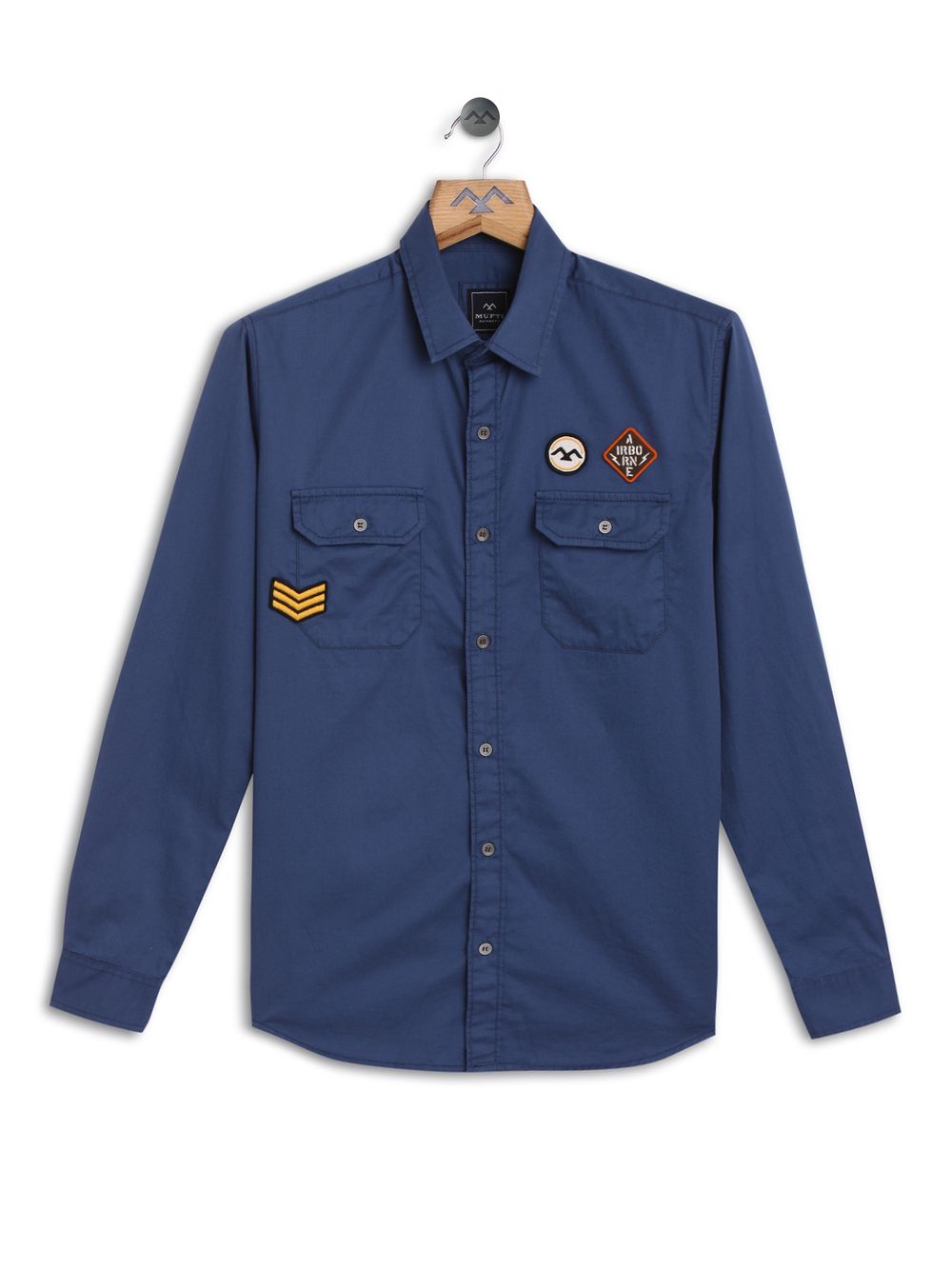 Navy Badged Shirt