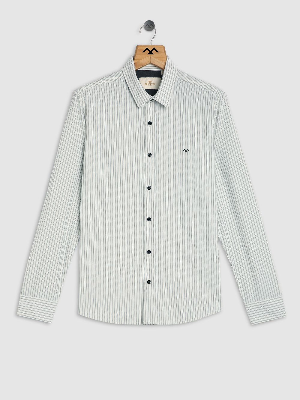 Off White & Black Pin Stripe Shirt