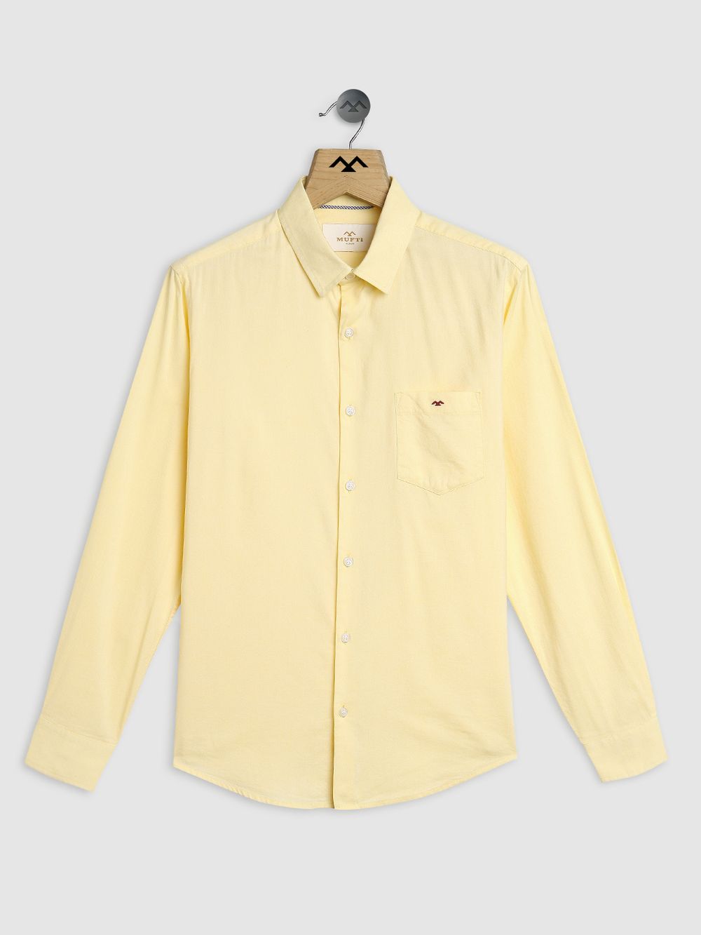 Yellow Chambray Plain Shirt