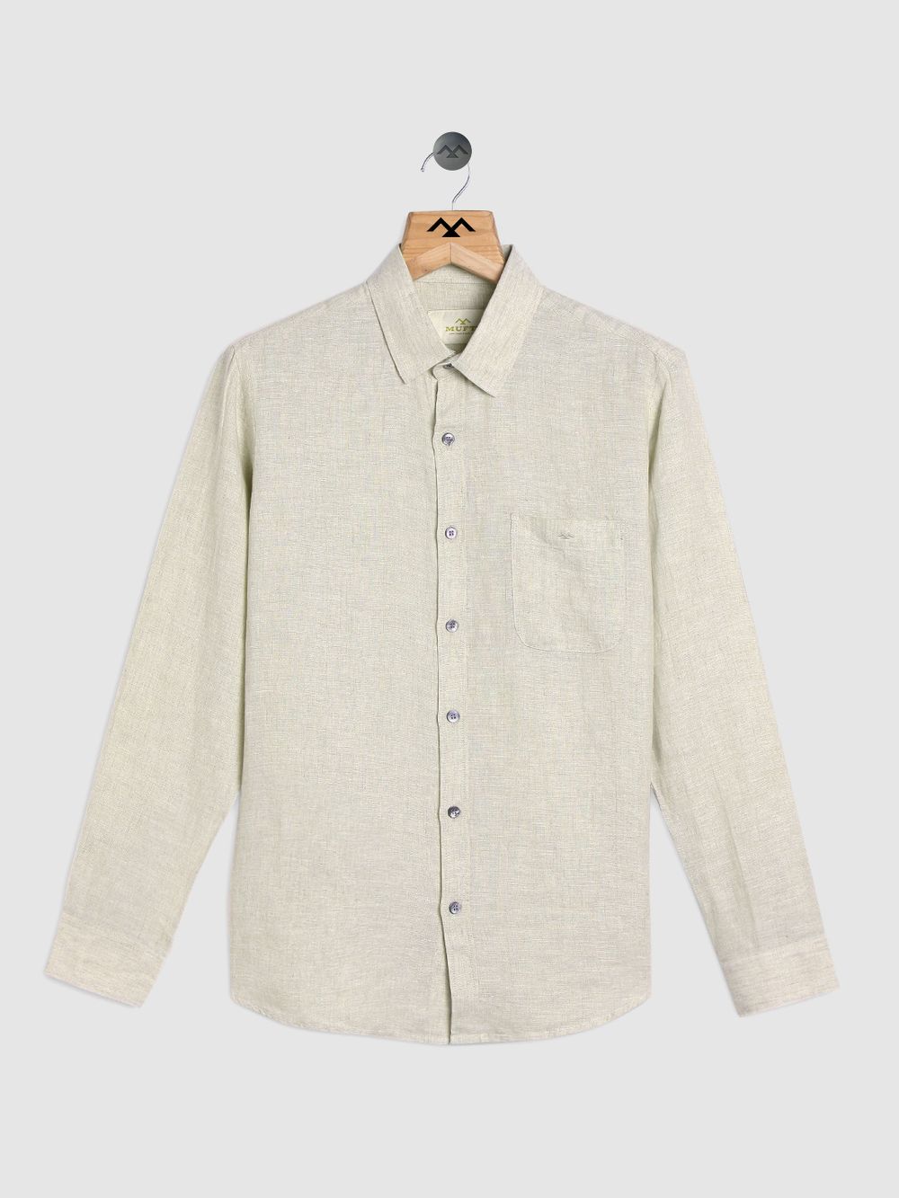 Beige Slim Fit Casual Shirt