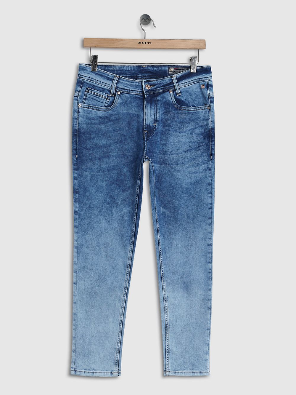 Light Blue Ankle Length Originals Stretch Jeans