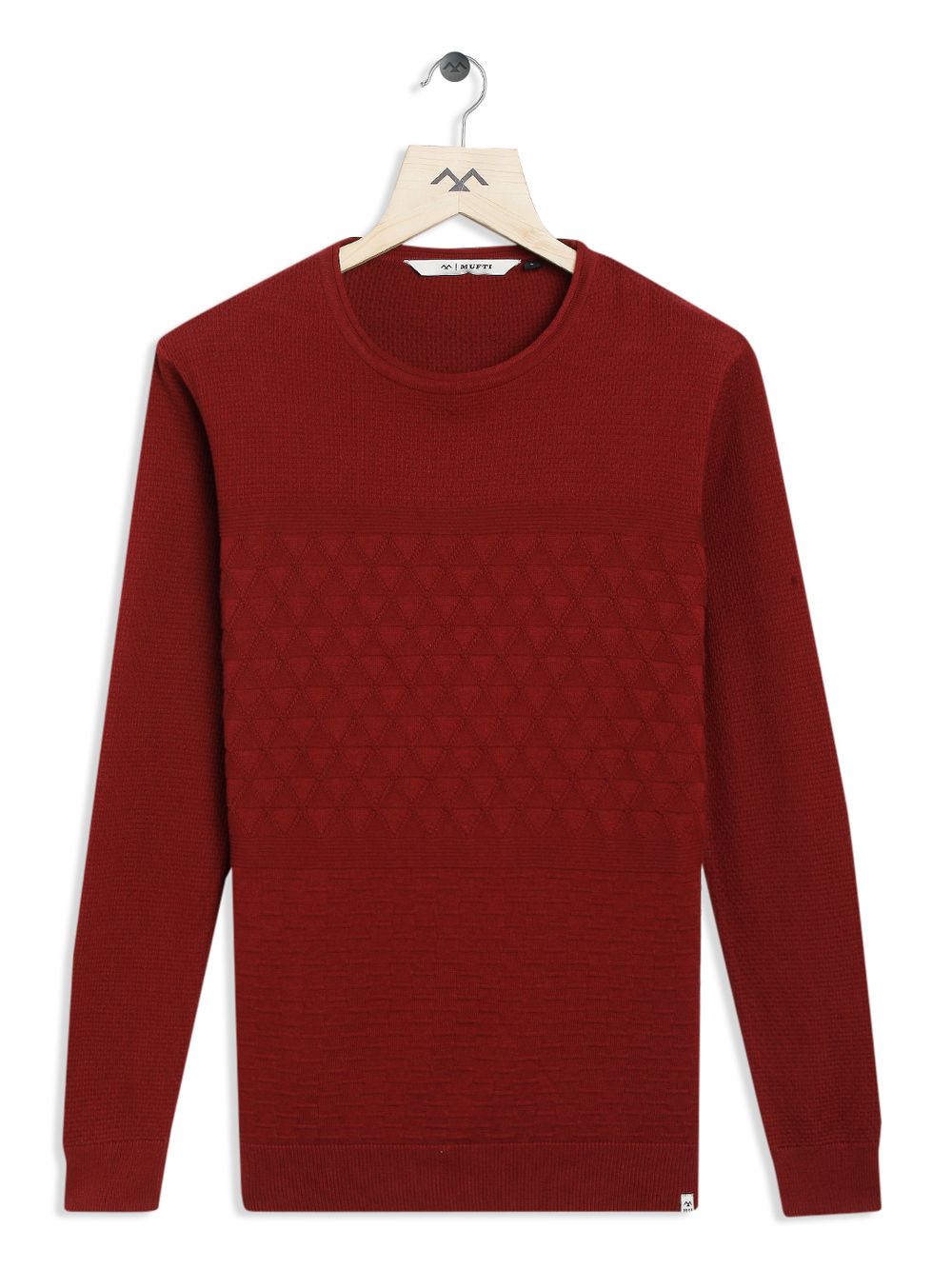 Jacquard Knit Cotton Sweater