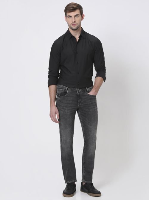 Charcoal Super Slim Fit Denim Deluxe Stretch Jeans