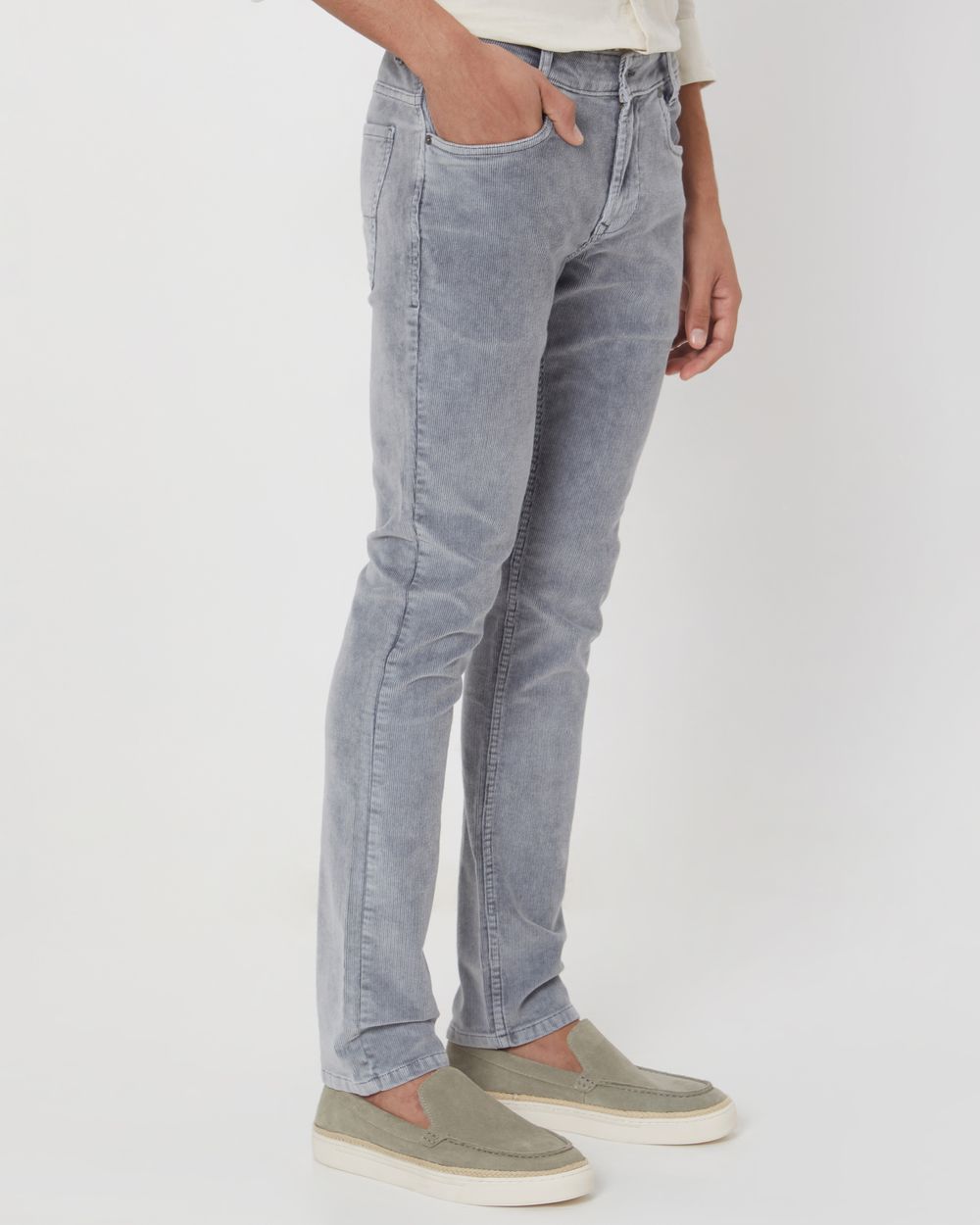 Grey Super Slim Fit Superstretch Coloured Jeans Trouser