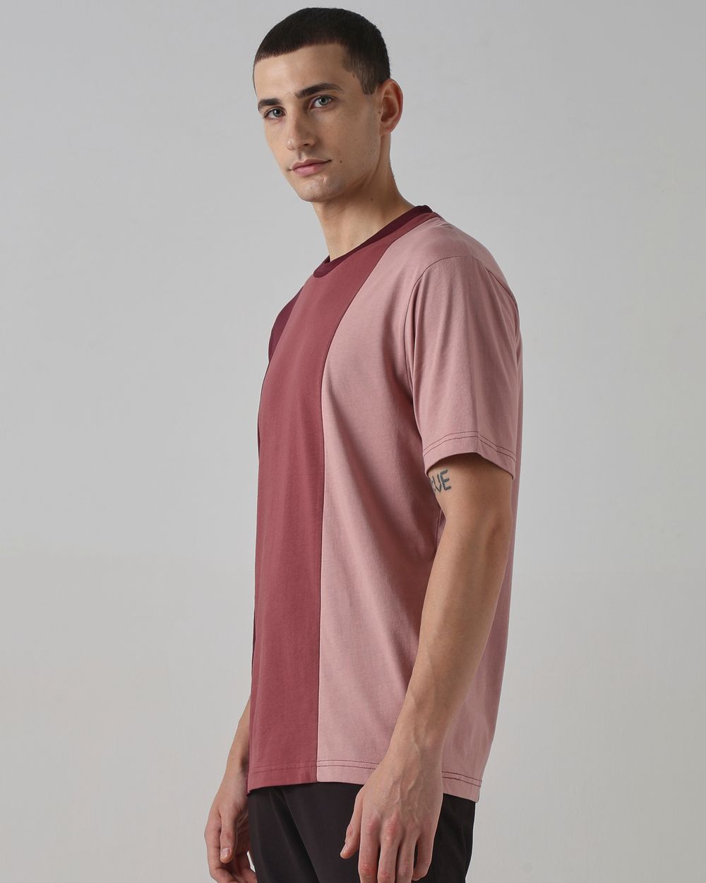Pink Colorblocked T-Shirt