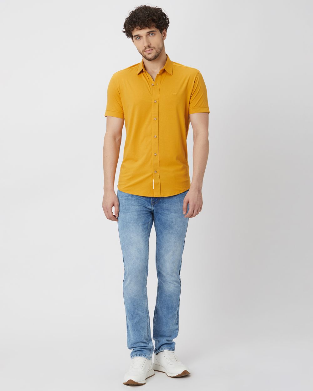 Mustard shirt with jeans hotsell