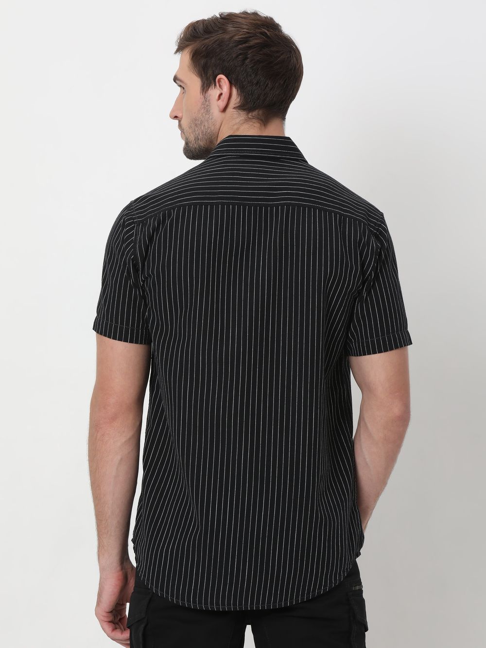 Black & White Pin Stripe Shirt