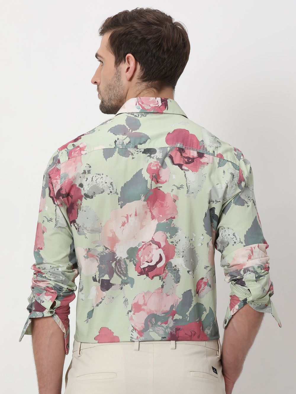 Light Green Digital Print Shirt