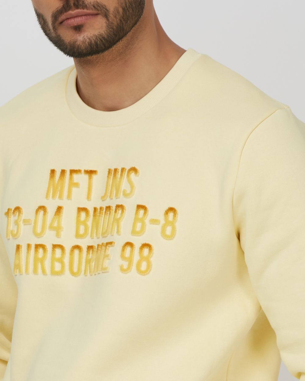 Buy Light Yellow Slim Fit Sweatshirt Online at Muftijeans