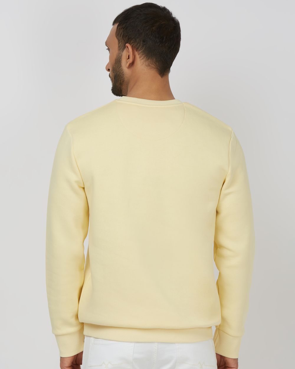 Pale yellow sweatshirt clearance