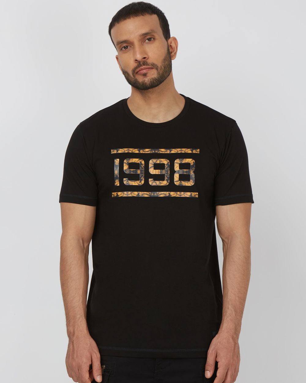 Black Graphic Slim Fit T-Shirt