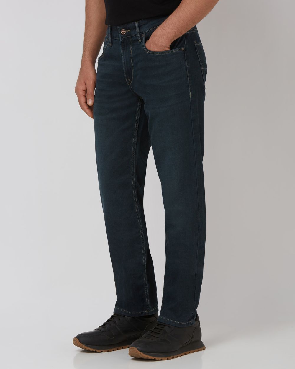 Tinted Straight Fit Denim Deluxe Stretch Jeans