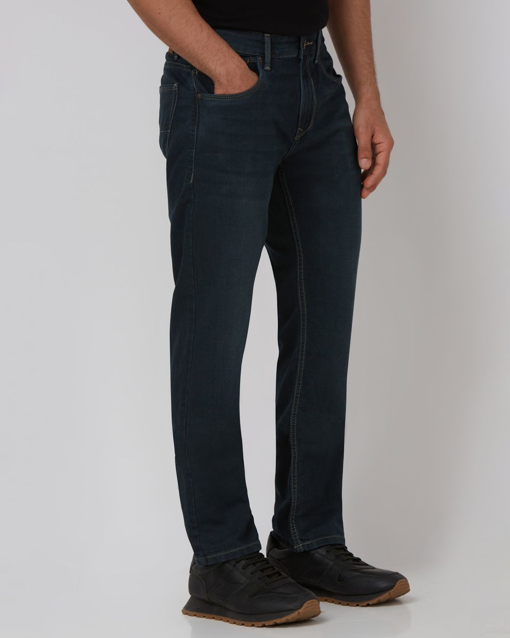 Tinted Straight Fit Denim Deluxe Stretch Jeans